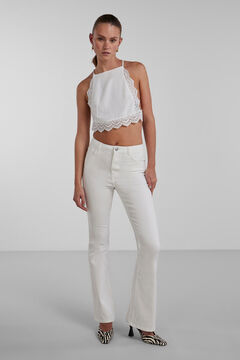 Springfield Flared jeans blanc