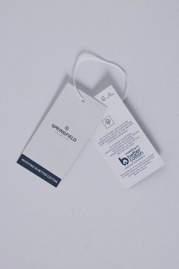 Springfield Graphic shoulder buttons T-shirt black