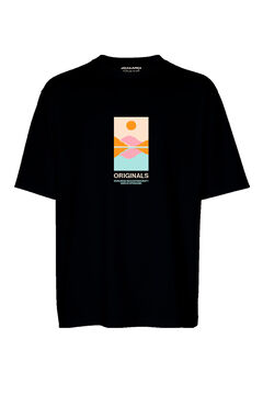 Springfield Camiseta print delantero negro