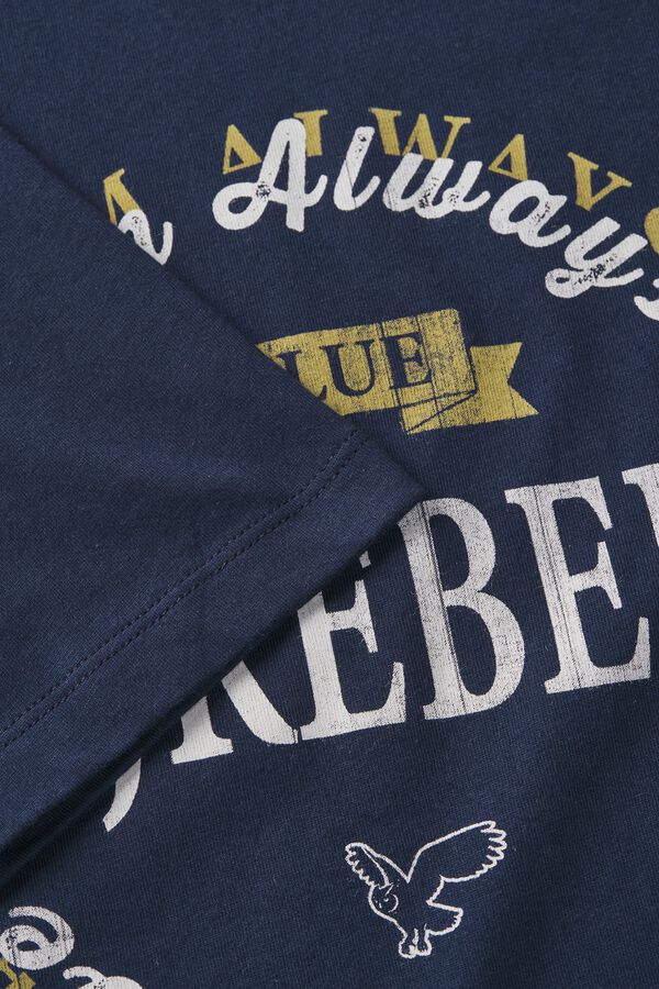 JJ REBEL Printed short sleeve T-shirt blue