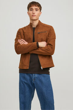 Jack & Jones Cazadora biker sint&eacute;tica