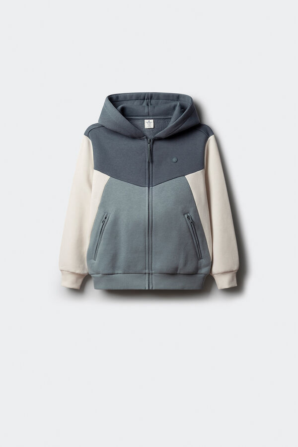 Springfield Kids Sudadera capucha cortes ni&ntilde;o azul