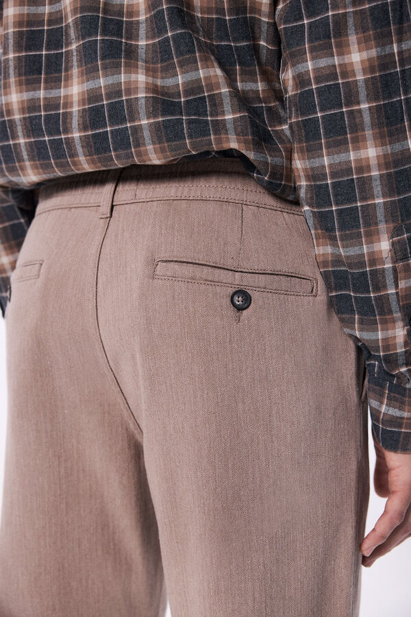 Springfield Pantalón comfort slim fit arena