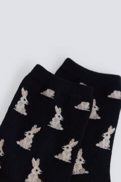 Springfield Meias compridas com estampado de coelhinhos