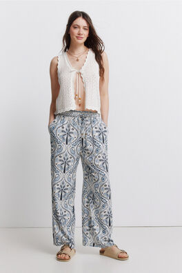 Pantalón fluido estampado
