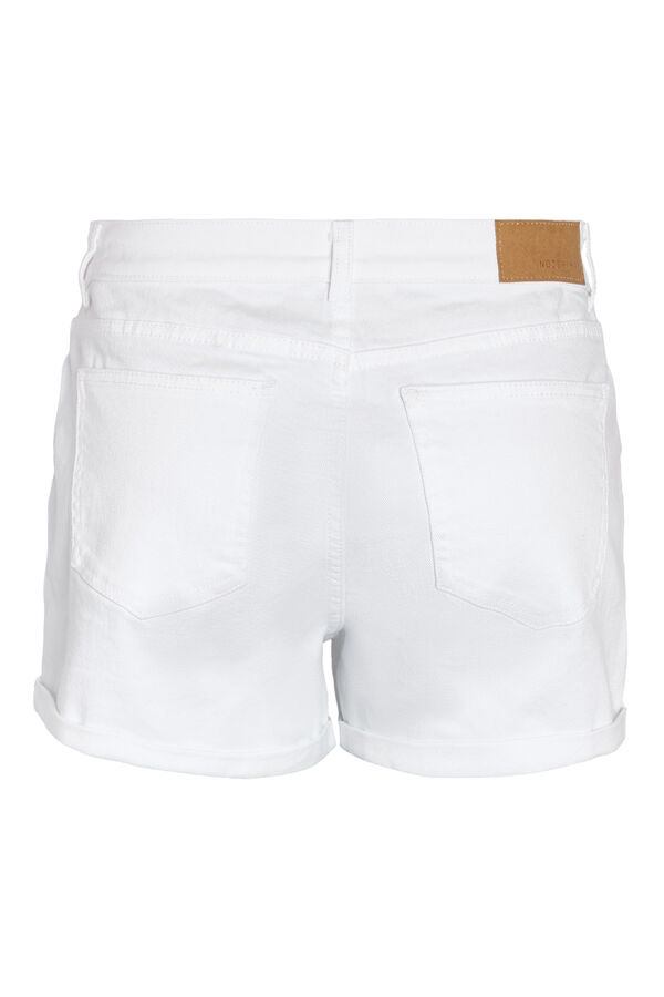 Springfield Shorts Jeans mit Saum. blanco