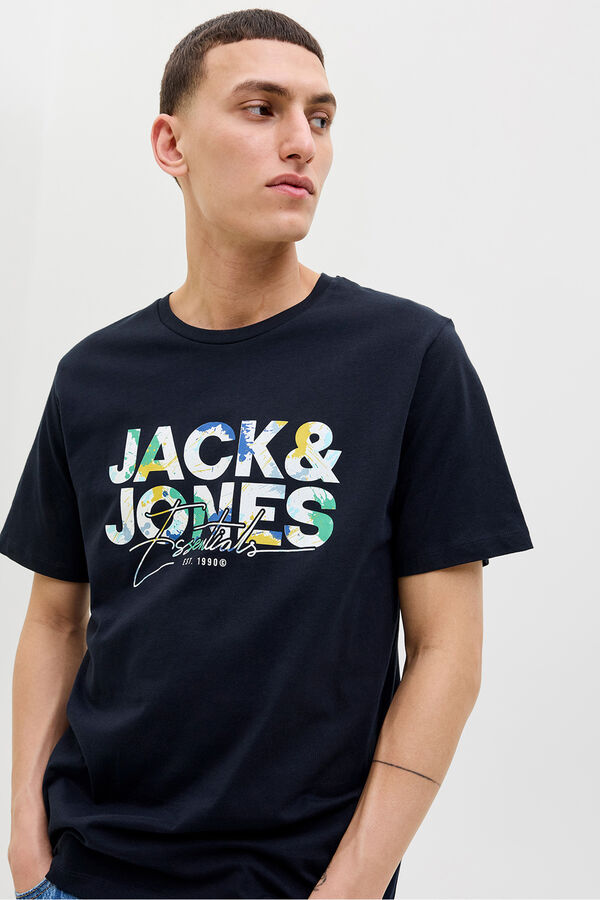 Jack & Jones Regular fit printed t-shirt Plava