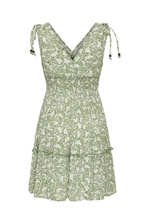 Only Floral print short dress green