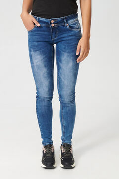 Springfield Low-rise skinny jeans indigo blue