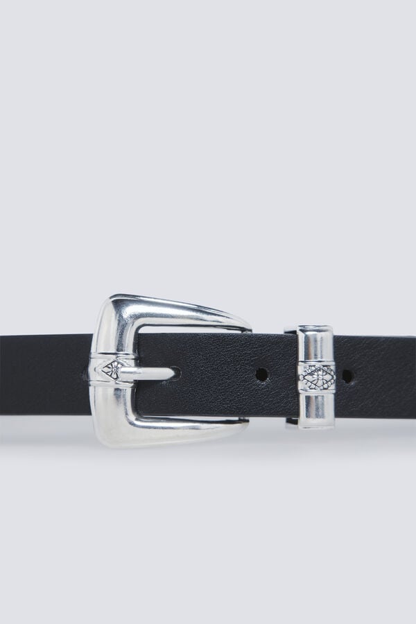 Springfield Cowboy buckle belt black
