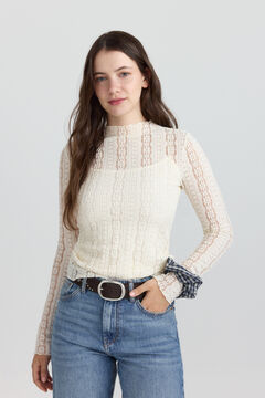 Springfield Top cuello perking lace