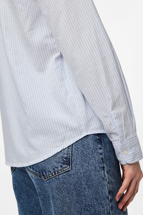 Pieces Oxford-Hemd Basic Blau