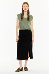 System Action Falda larga evas&eacute; negro