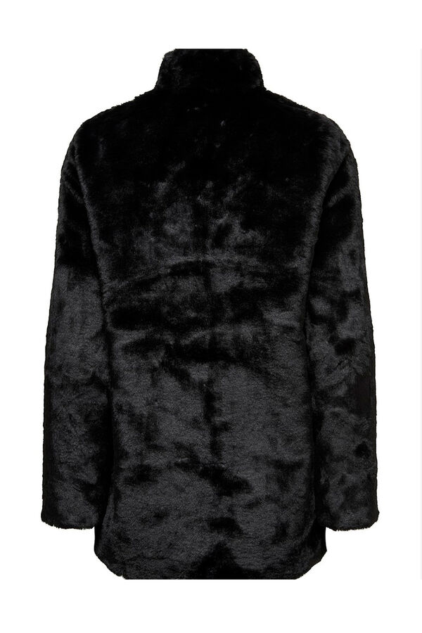 Only Faux fur coat black