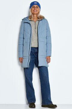 Springfield Long quilted coat bluish