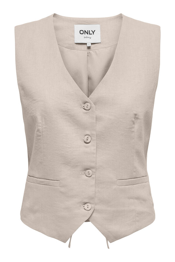 Cortefiel Chaleco Punto Gris Mujer Invitada Trajes De Chaqueta