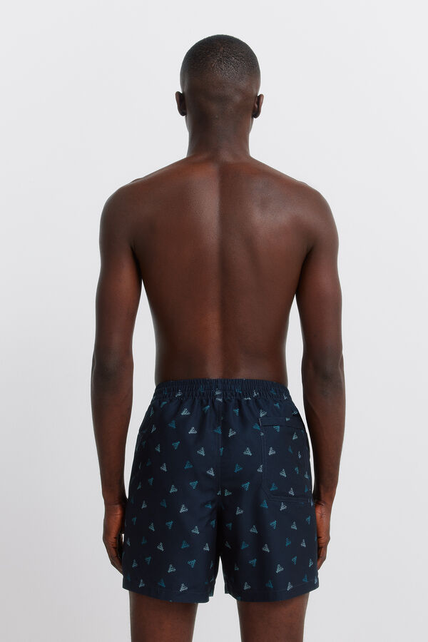 Springfield Fato de banho estampado lagostas azul