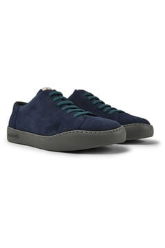 Springfield Blue leather sneakers bleue