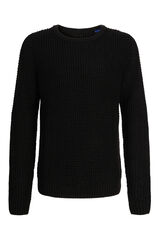 Jack & Jones Junior Su&eacute;ter b&aacute;sico de malha preto