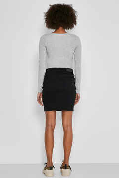 Springfield Denim mini skirt black
