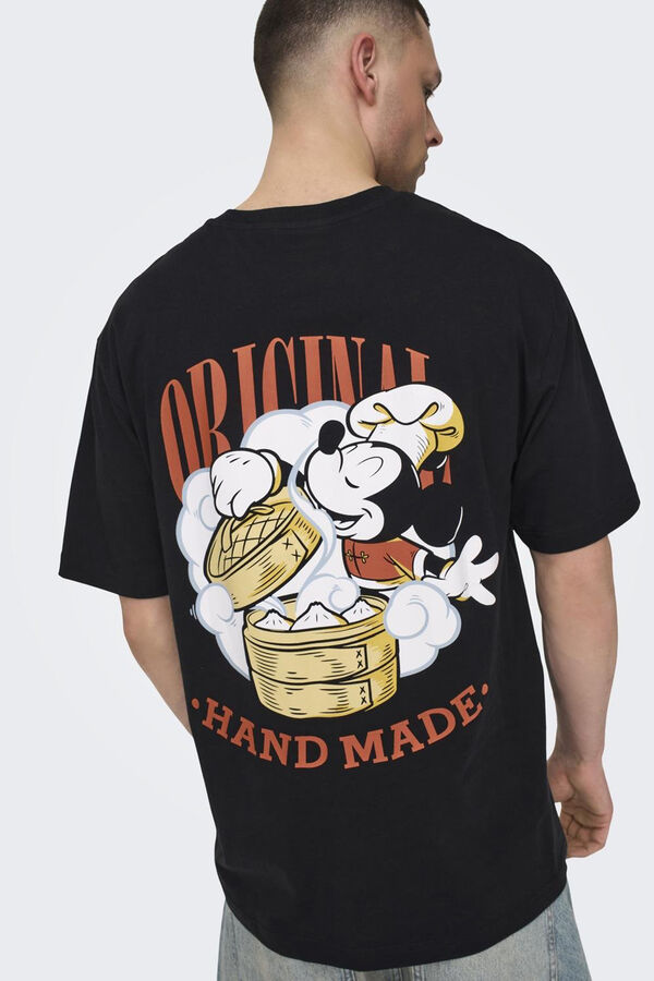 Springfield Disney Mickey T-shirt crna