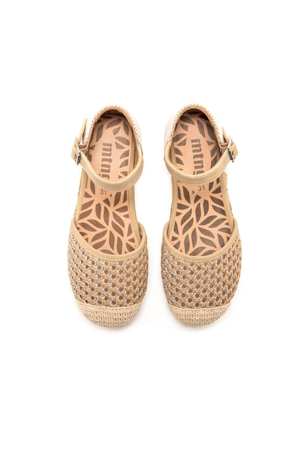 MTNG Metallic detail espadrilles brown