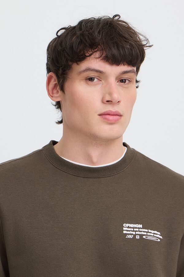Blend Round neck sweatshirt nude