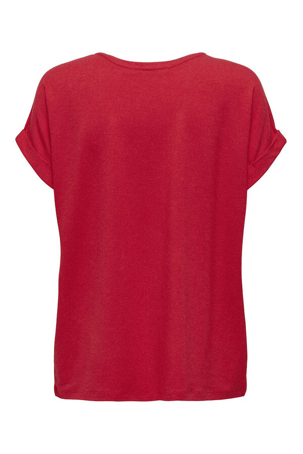 Only short-sleeved T-shirt burgundy