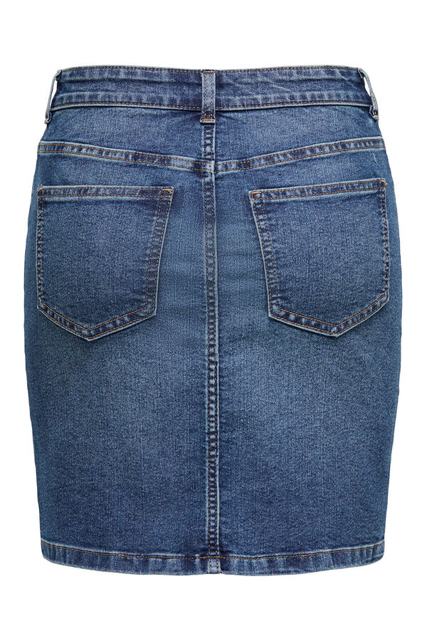 JDY Falda corta vaquera azul