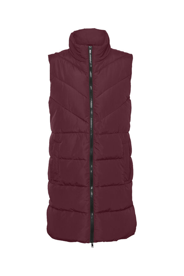 Noisy May Chaleco largo acolchado morado/lila