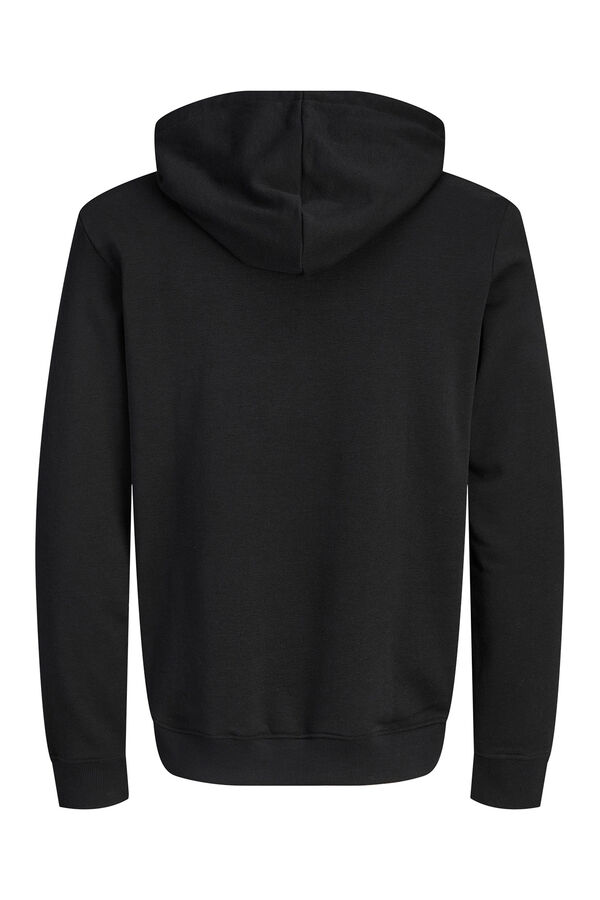 Jack & Jones Sudadera con capucha algod&oacute;n negro
