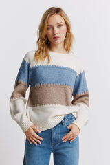 Springfield Color block jumper blue