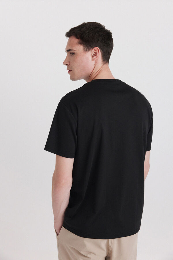 Springfield T-shirt com aspeto t&eacute;cnico preto