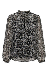 Only Blusa fluida con cuello mao