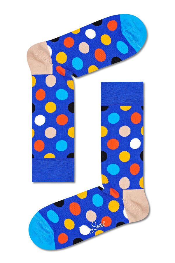Springfield Blaue Socken große Punkte azulado