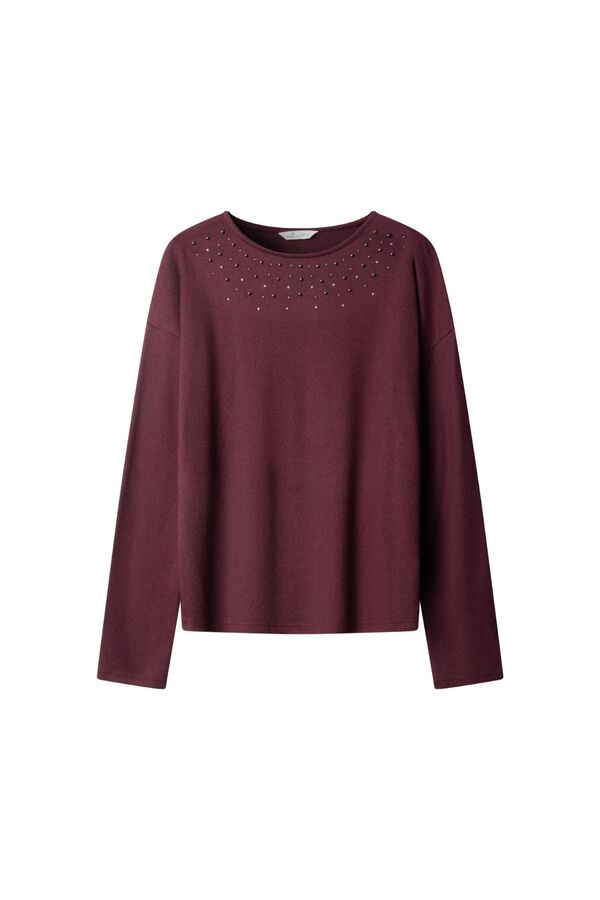 Springfield Long sleeve pearl T-shirt red