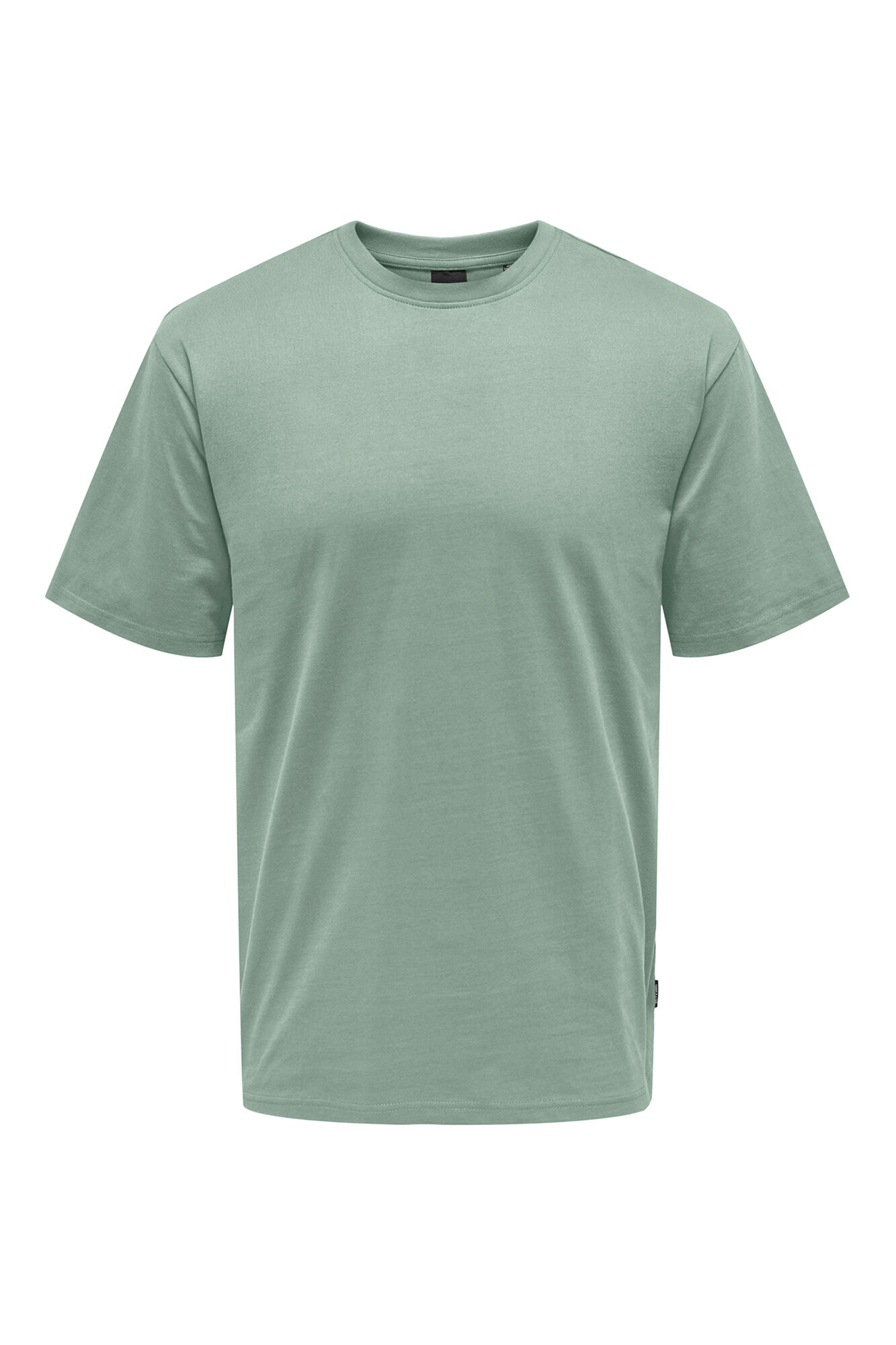 Only & Sons Camiseta masculina com corte descontra&iacute;do. 100% algod&atilde;o org&acirc;nico.