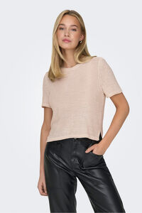 Only T-shirt de manga curta em malha.<br/>- Gola redonda.<br/>- Regular fit.<br/>