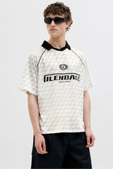 Jack & Jones Polo deportivo loose fit blanco