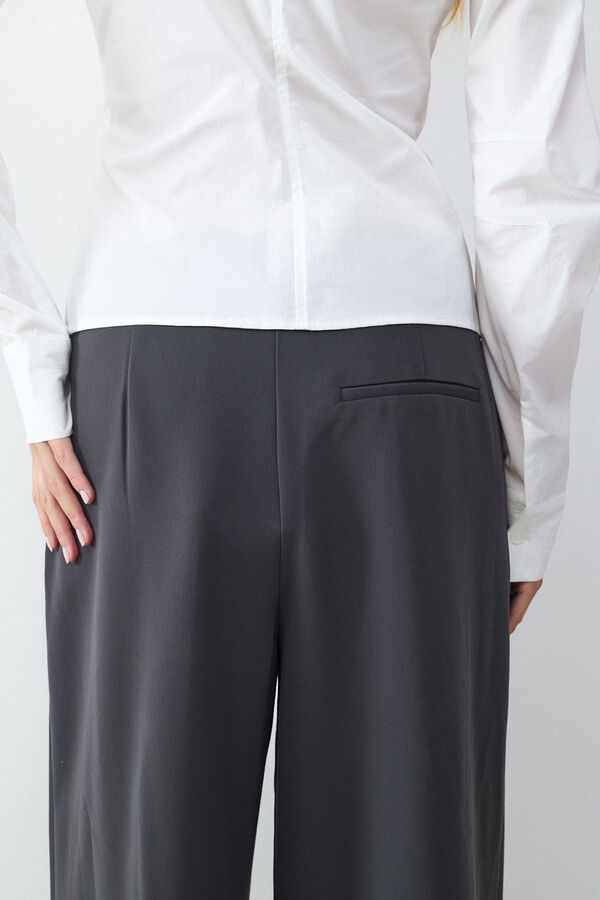 Balmohk Pantal&oacute;n traje pliegues negro