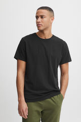 Springfield Short-sleeved round neck T-shirt fekete