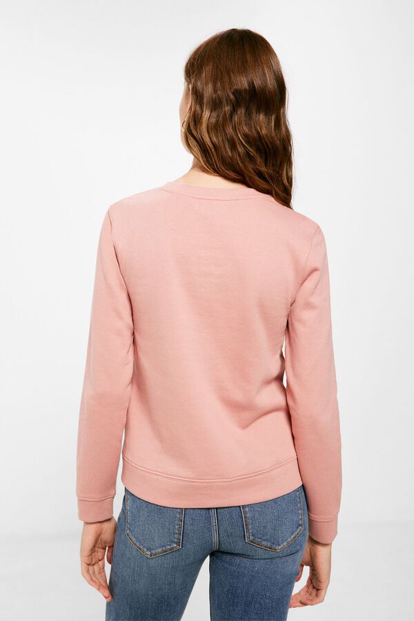 Springfield „Wildflower” feliratú pulóver rózsaszín