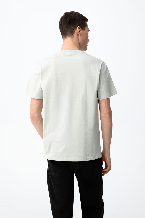 Tiffosi Camiseta estampado minimalista azul