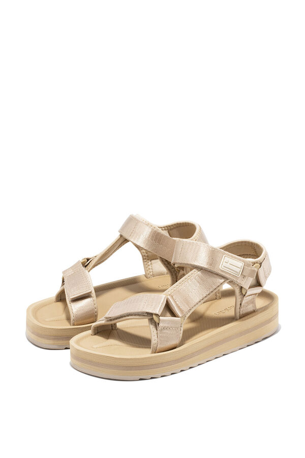 D.Franklin Forest High Strips Sandal yellow
