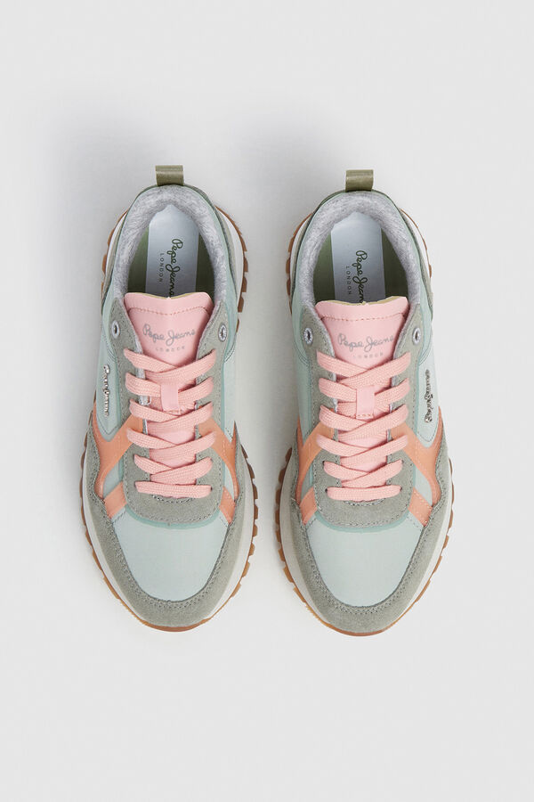 Pepe Jeans Retro running trainers beige
