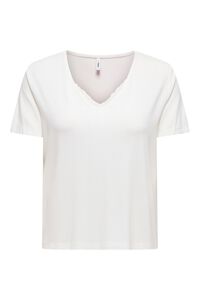 Only Kurzarm-Spitzen-T-Shirt