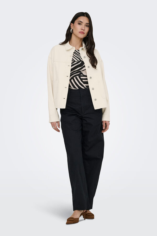 JDY Chaqueta vaquera rosa