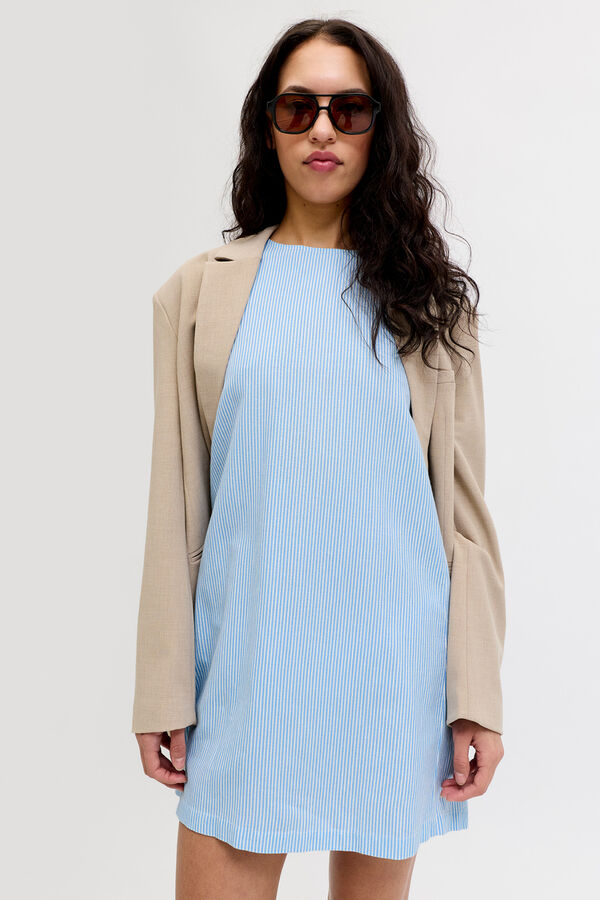 Jack & Jones Vestido mini tirantes turquesa