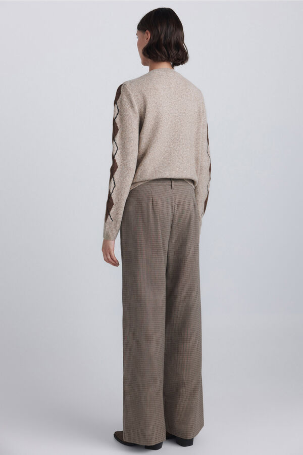 Springfield Elasticated waist chinos brown