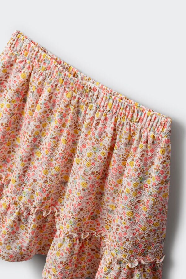 Springfield Kids Suknja sa cvetnim dezenom za devojčice Kaki